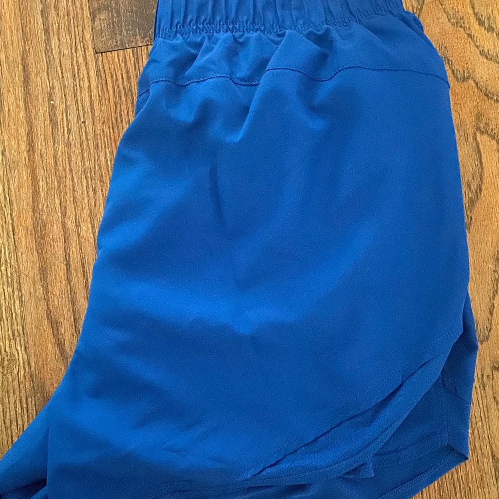 Blue athletic shorts